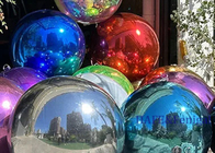 Customized Giant Hanging Various Colors Inflatable Mirror Ball Shiny Disco Mirror Sphere Balloon