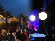 Poly Silk Balloons Illuminate Led Lights 80W For Music Festival Decoration
