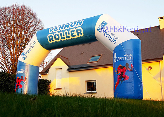Outdoor Advertising Inflatable Arch Start Finish Line PVC Tarpaulin  For Event