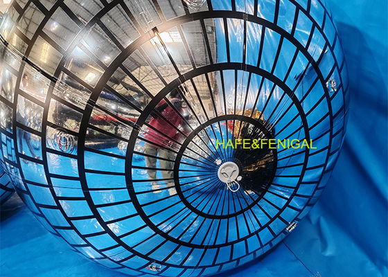 1.5m 2m PVC Silver Inflatable Disco Mirror Balloons For Dance Party Nightclub Decoration