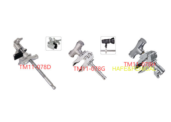 Long Jaw Clamp (Assorted Sizes)– 5/8" Pin, Film Production Rigging Accessory, Aluminum/Steel