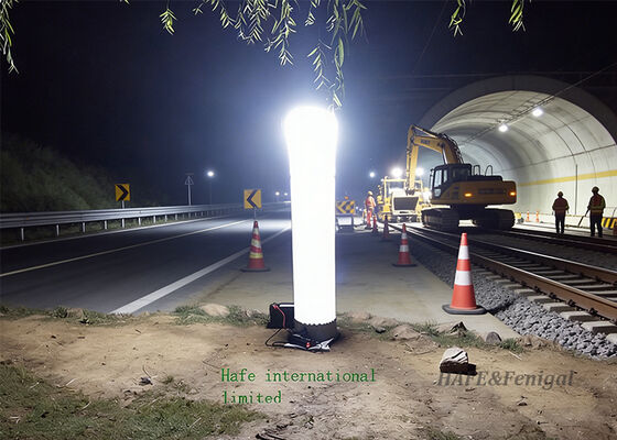 Night Outdoors Portable Inflatable Lighting Tower Emergency System 400W 1000W
