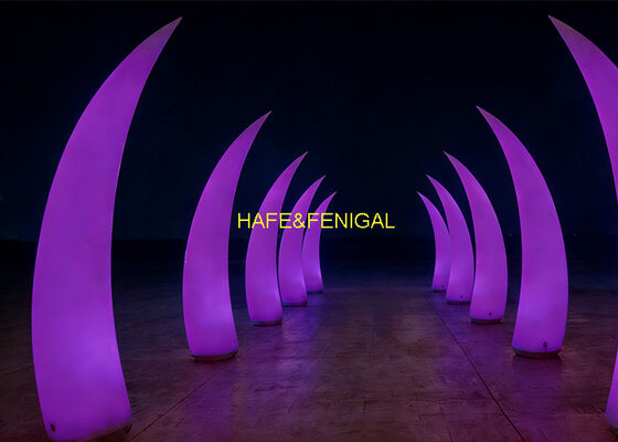 Horn-Shaped Inflatable LED Balloon Light Dynamic Lighting For Events & Brand Displays