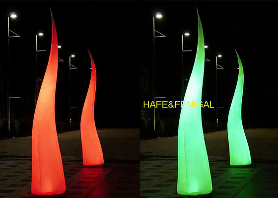Flame-Shaped Inflatable LED RGB Balloon Light for Stage & Night Events