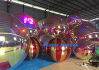 Popular Shining Inflation Silver Hanging Mirrored Balloon Lights Decoration For Dior Show