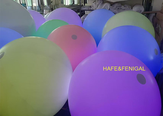 چراغ بالونی تعاملی LED RGB با قابلیت تغییر رنگ با ضربه برای پرتاب در سالن‌های اجتماعات (آمفی‌تئاترها)