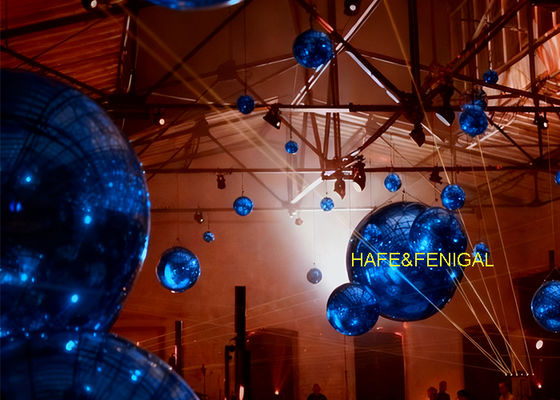 بادکنک های آینه ای آبی با کیفیت بالا برای تزئینات مناسبی