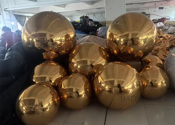 بادکنک آینه ای نقره ای دولایه PVC با اندازه سفارشی برای تزئینات جشنواره و رویداد