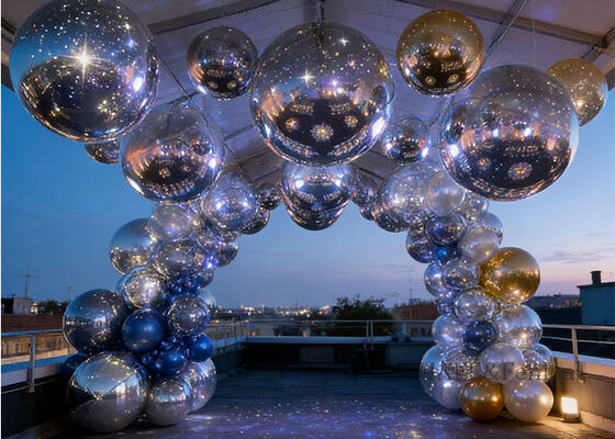 گل آینه ای پویا 1.5m-3m برای تزئینات رویداد و نمایشگاه