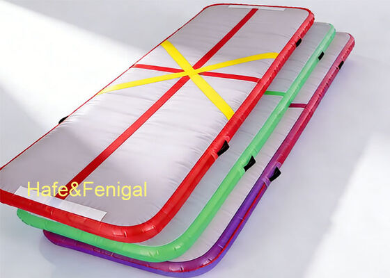 DWF Inflatable Gym Mat – 10cm Thick Professional Air Track for Gymnastics, HIIT & School PE