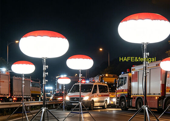 400W and 600W Portable Balloon Lights with Tripod Use for Emergency and Construction Site Lighting