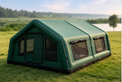 Durable Waterproof Inflatable Air Tent Portable Shelter with Easy Inflation Setup for Outdoor Camping