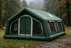 Durable Waterproof Inflatable Air Tent Portable Shelter with Easy Inflation Setup for Outdoor Camping
