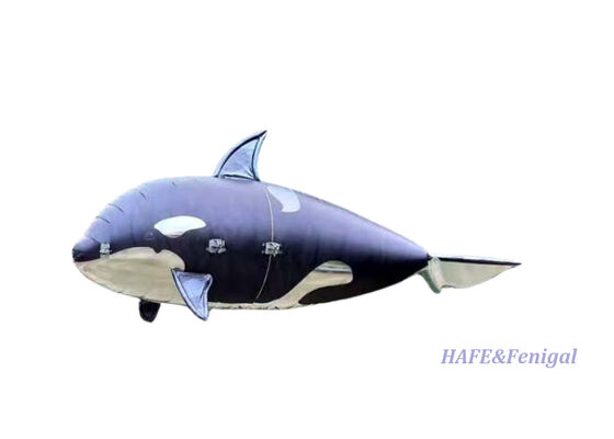 Remote-Controlled Flying Orca Helium Airship with Gyro-Stabilized Flight Control and Lightweight PP + PA Aluminum Film