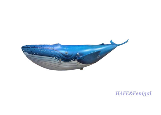 Remote-Controlled Flying Whale Helium Airship with Gyro-Stabilized Flight Control and Lightweight PP + PA Aluminum Film