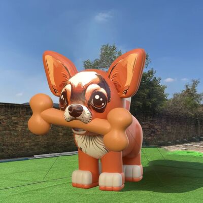 Customized PVC Air-filled Inflatable Dog Replica and Inflatable Dog Model for Pet Shop Displays
